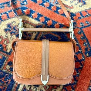Brown leather Sancia Shoulder Bag